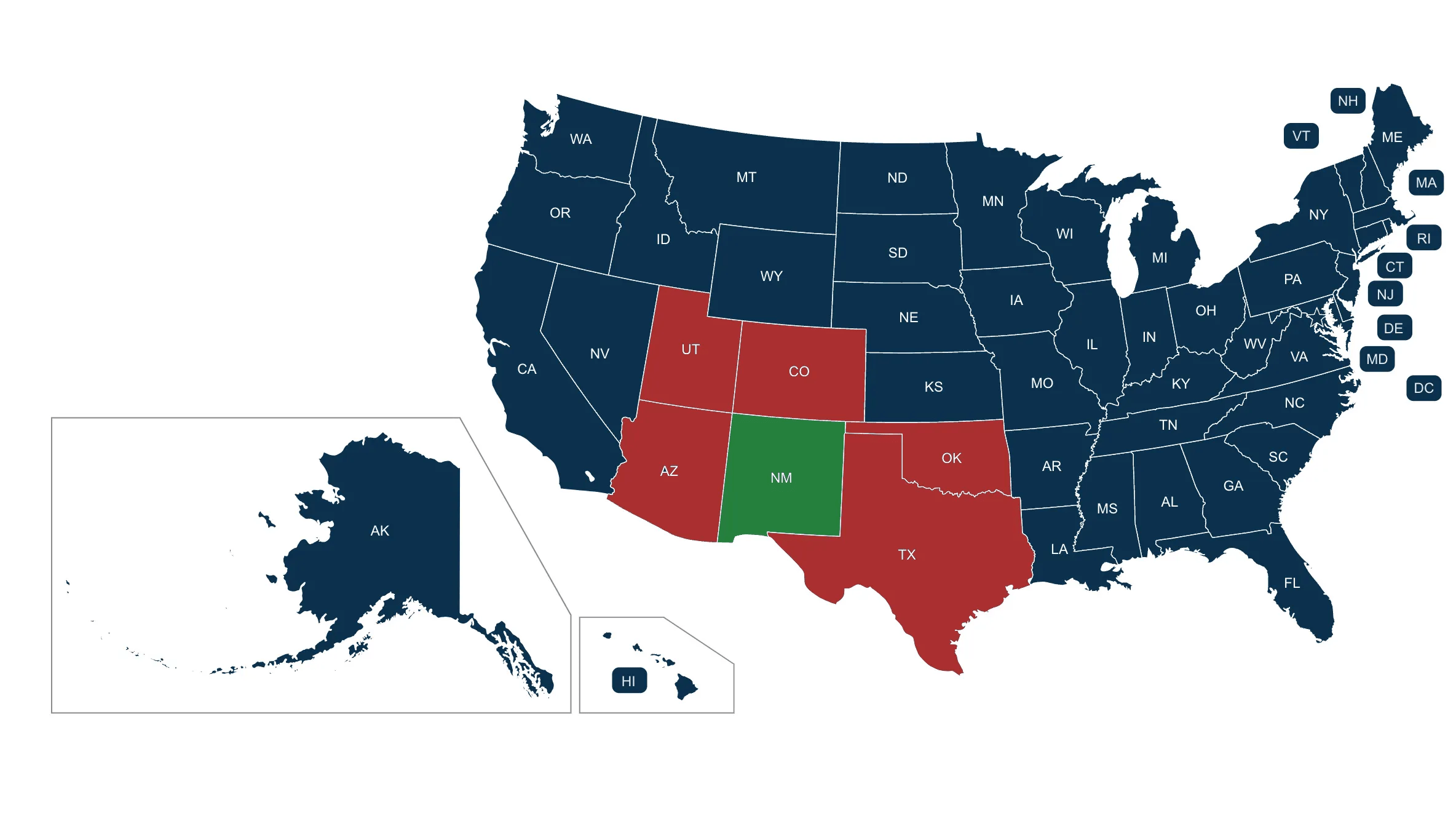 New Mexico Borders: What States and Countries Border New Mexico?