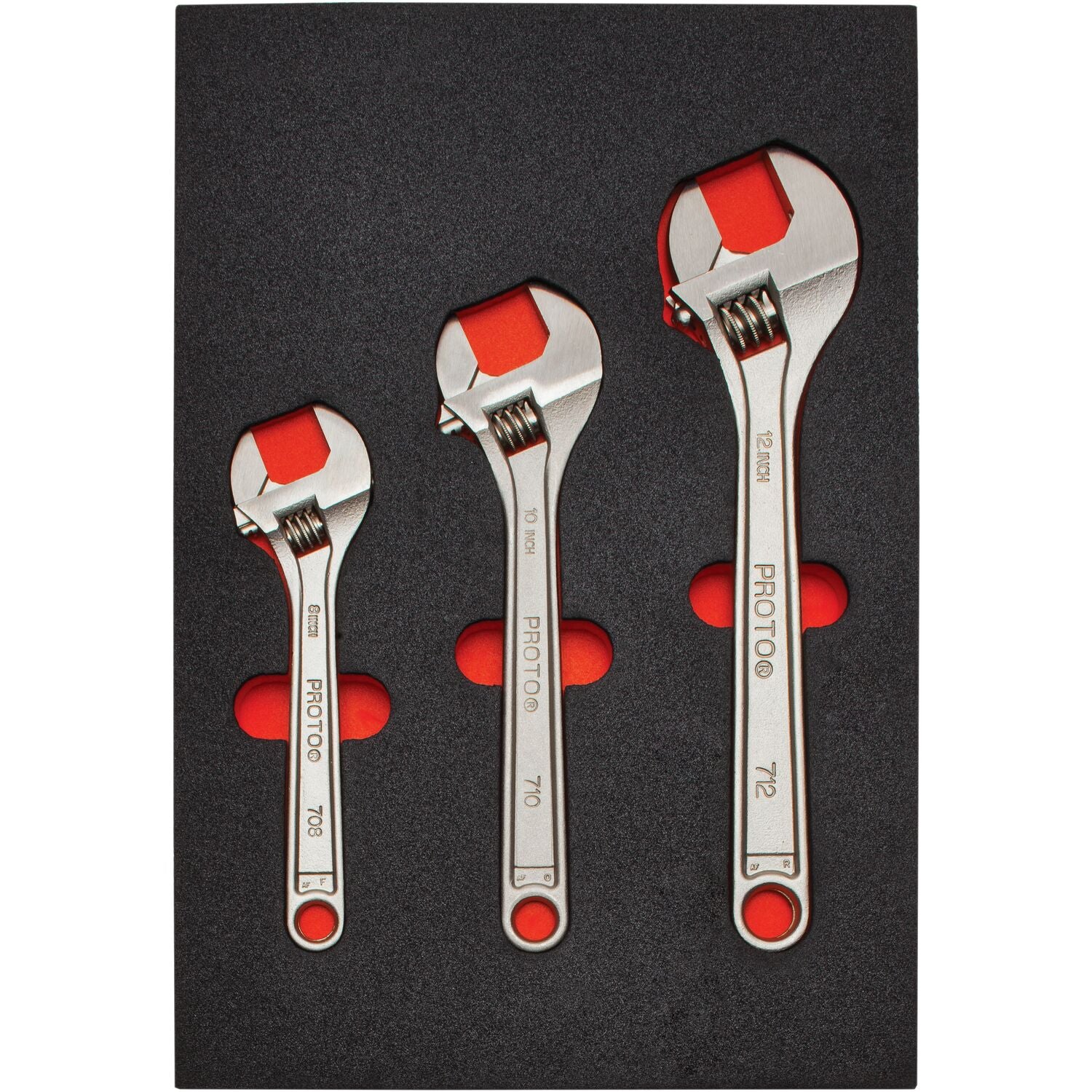 Proto J795K SET WR ADJUSTABLE 3 PC FOAMED USA Tool Depot