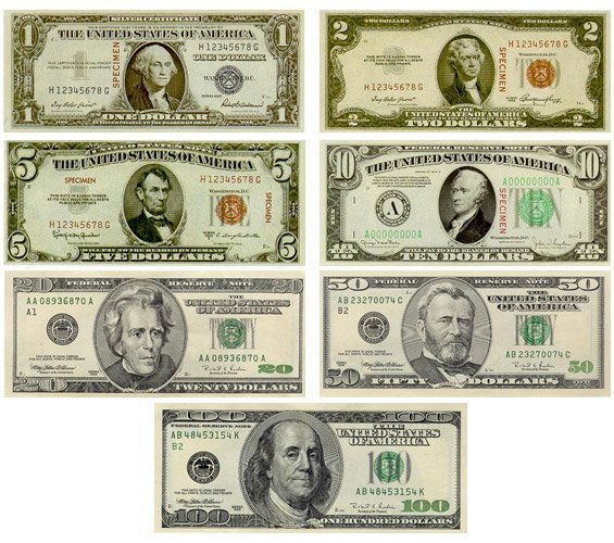 USA Trámites Símbolos y denominaciones del dólar americano