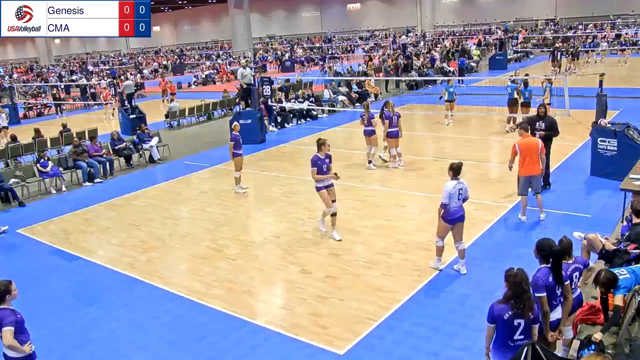 2020 Sunshine Classic Court 28 March 6 Match 05 USA Volleyball