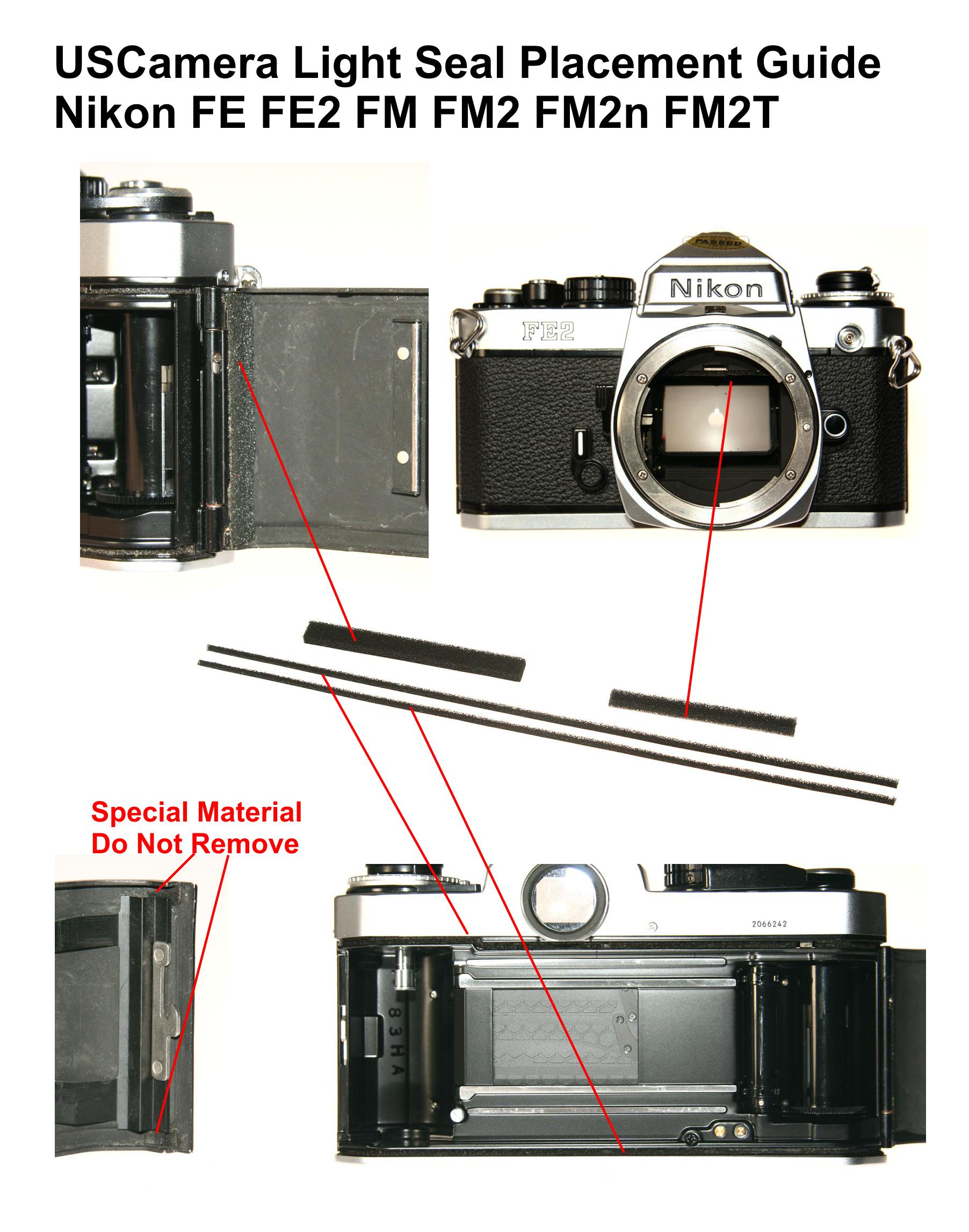 Nikon N2020 Custom foam seals Replacement Light Seal Kit N2020 camera