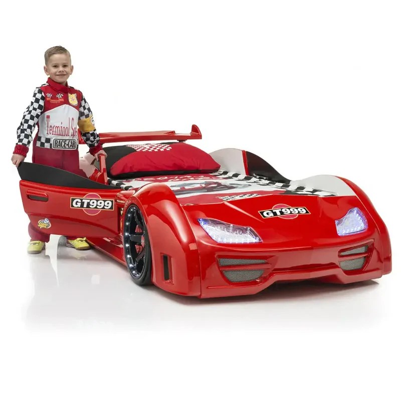 GT 999 Car Bed, Race Car Bed, Red Car Bed