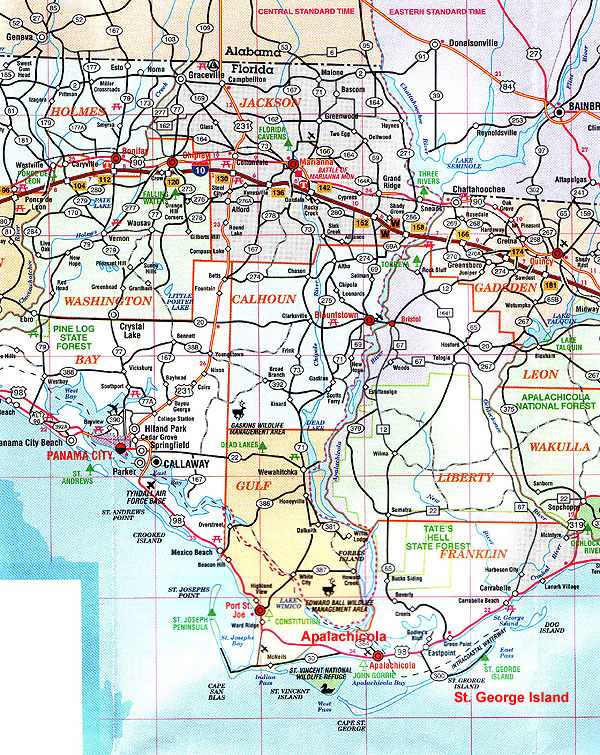 St. Island, Florida North Florida Map
