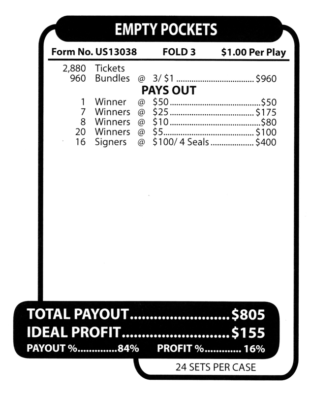 Empty Pockets To US Coin Boards LLC