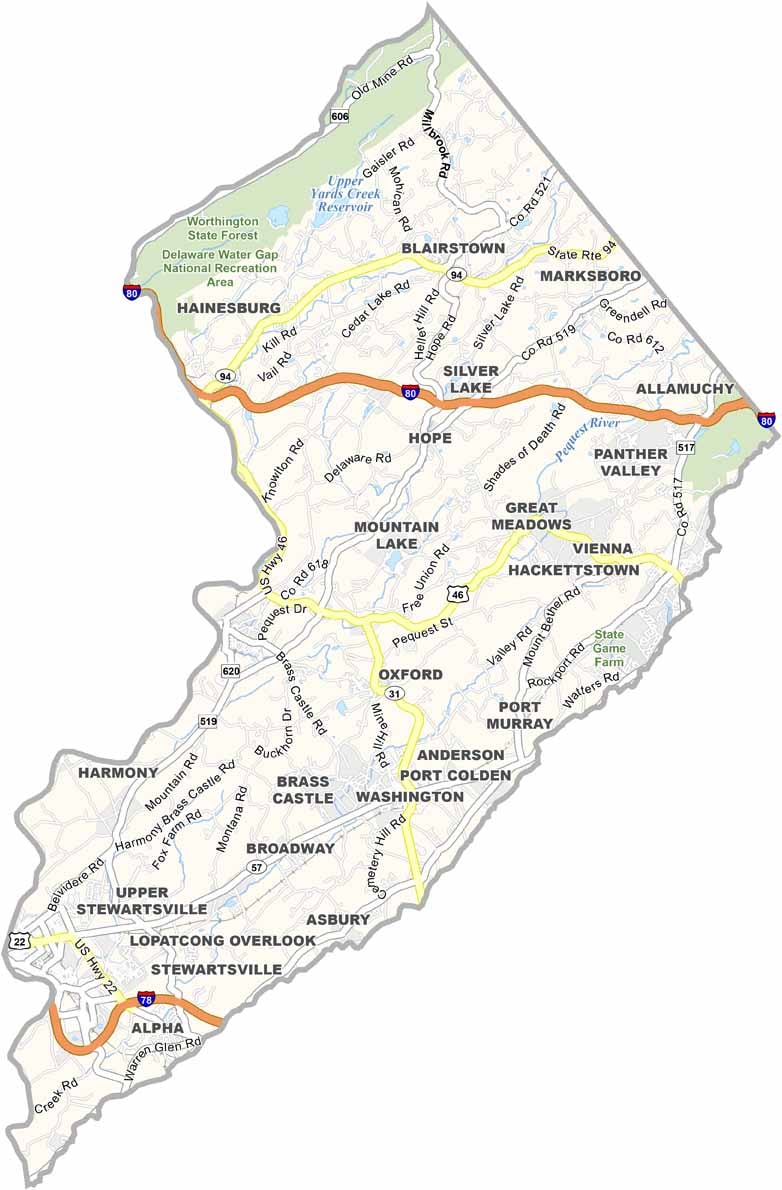 New Jersey Counties Archives US County Maps