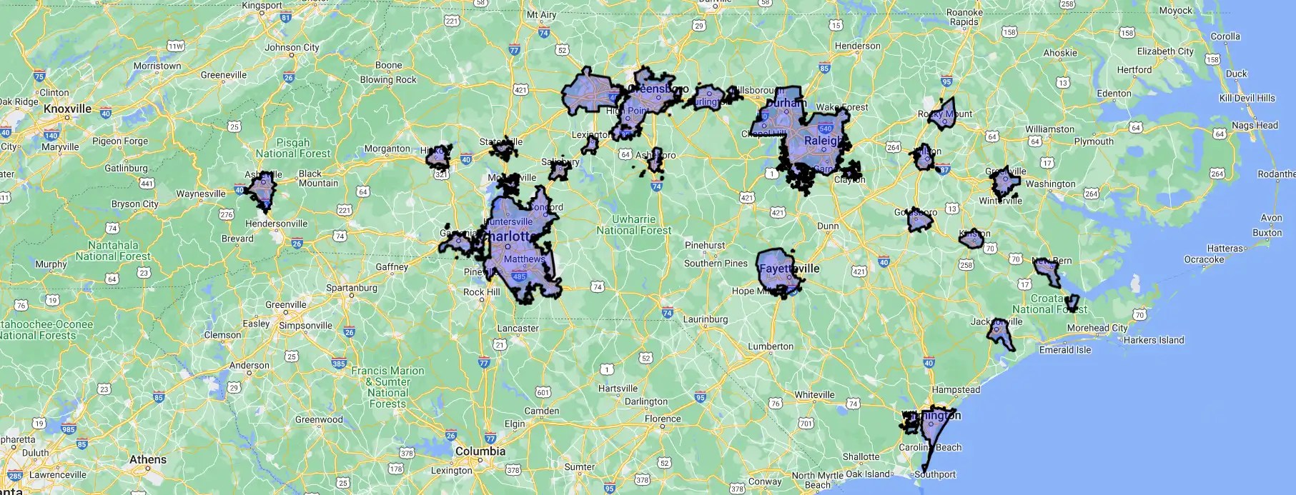 North Carolina Search for USDA Eligible Properties
