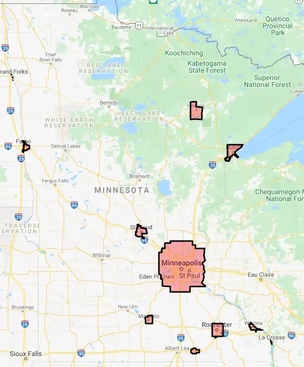 Minnesota Search for USDA Eligible Properties