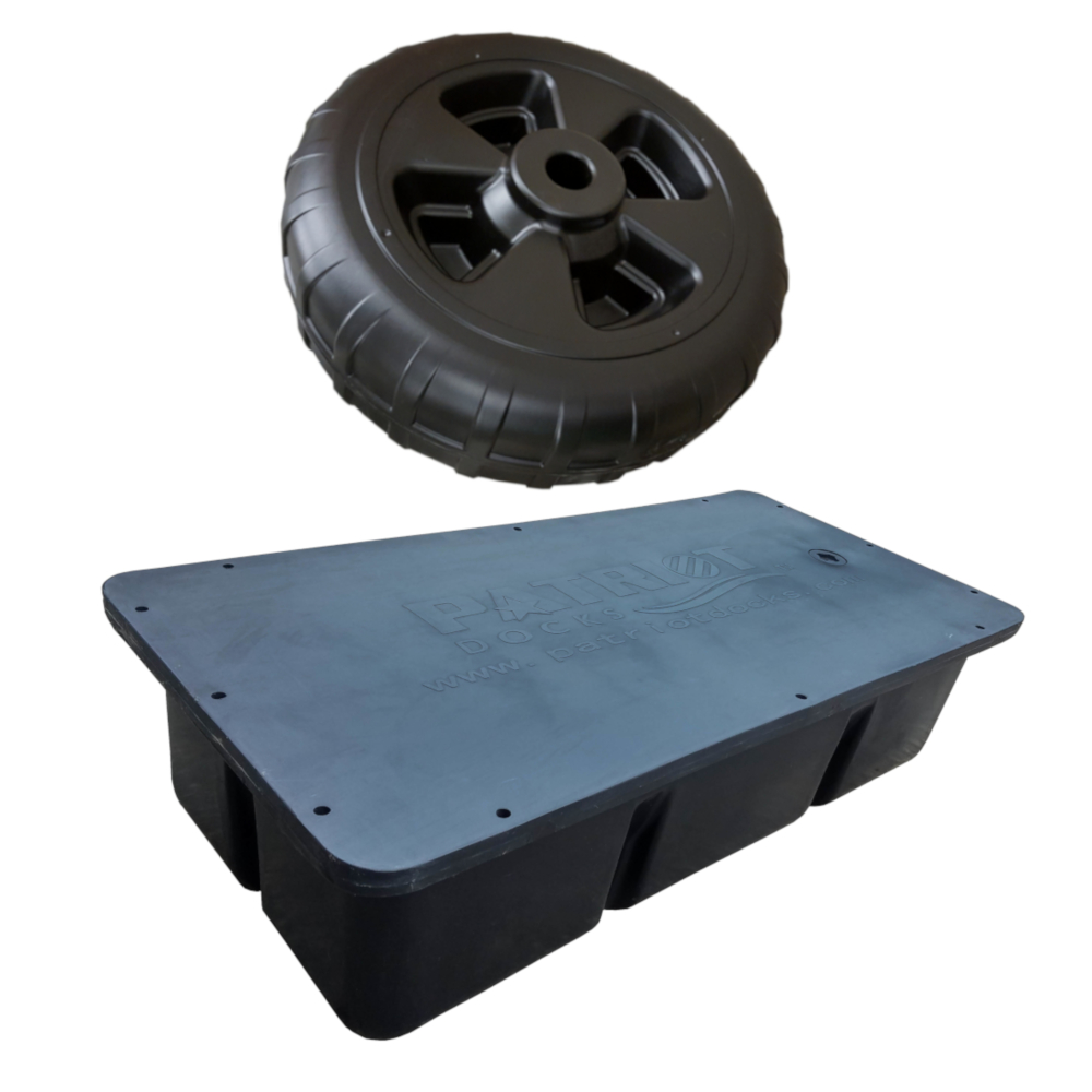 Dock Wheel and Rectangular Float