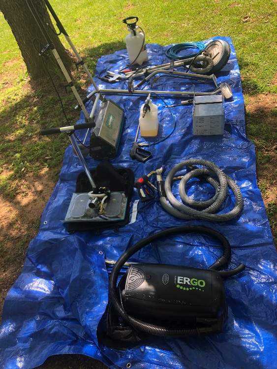 Custom carpet cleaning trailer with equipment Used Truckmounts