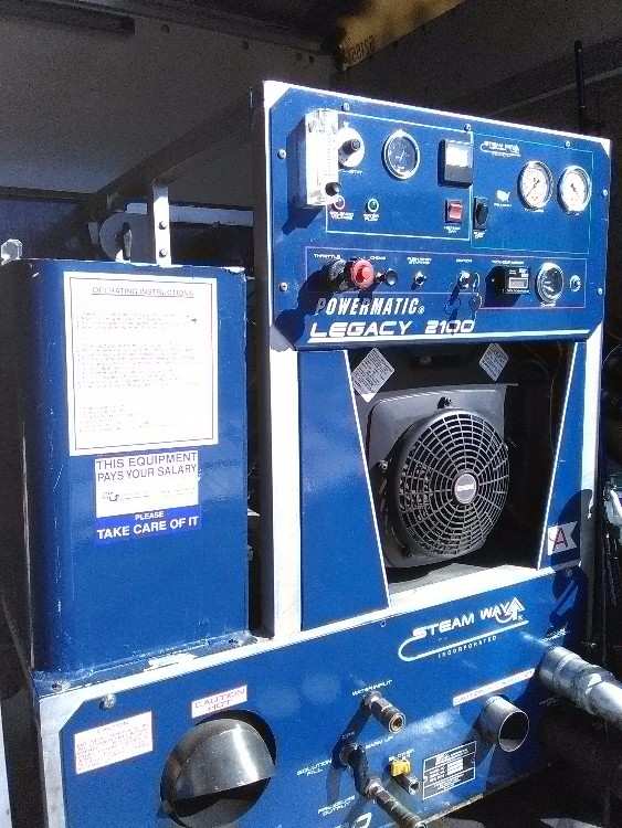 Steamway Powermatic Legacy 2100 series truckmount Used Truckmounts