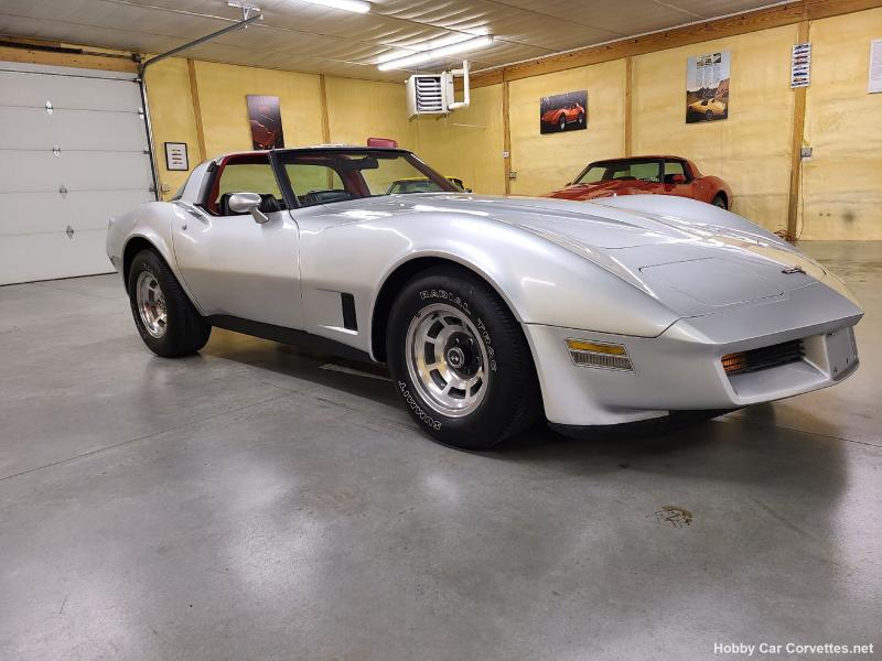 1980 Corvette TTop For Sale Pennsylvania 1980 Silver Corvette Red Int For Sale Listing 87418