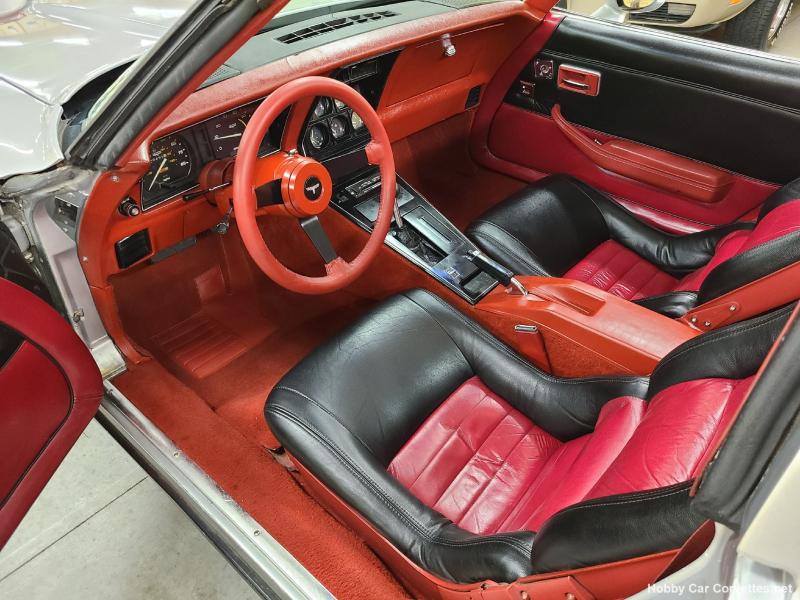 1980 Corvette TTop For Sale Pennsylvania 1980 Silver Corvette Red