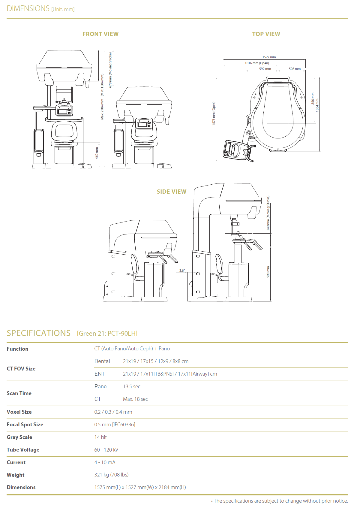 Used VATECH Green 21 2d+3d Dental Xray USED MEDI