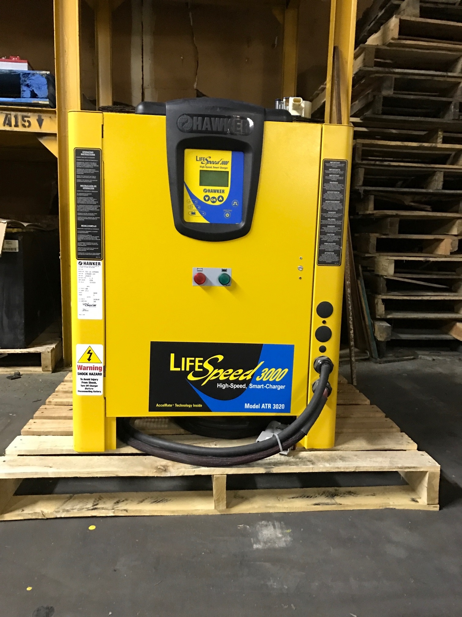 Hawker LifeSpeed 3030, Dual Cable Fast Charger Used Power