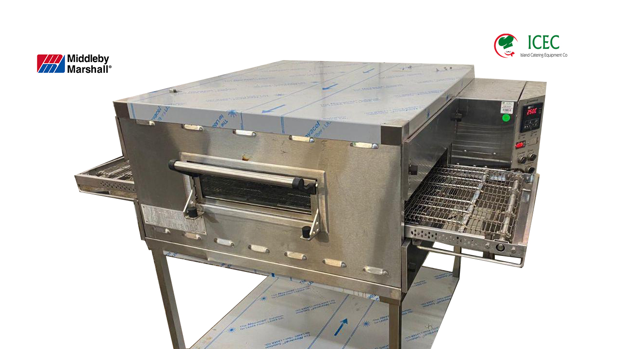 Middleby PS536GS Direct Gas Fired Stainless Steel Conveyor Pizza Ovens