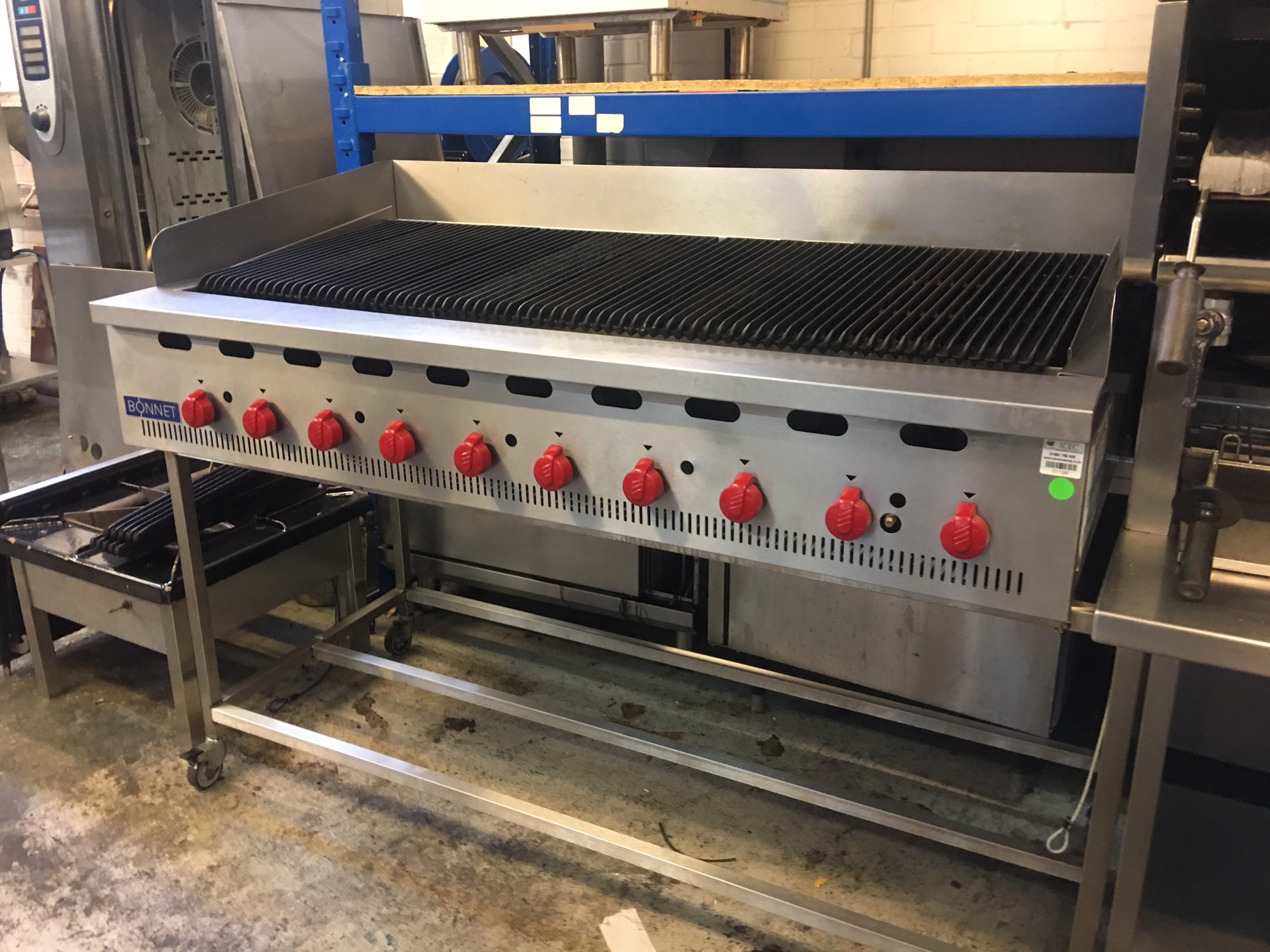 Hobart 10 Burner Chargrill vat included , peri peri grill