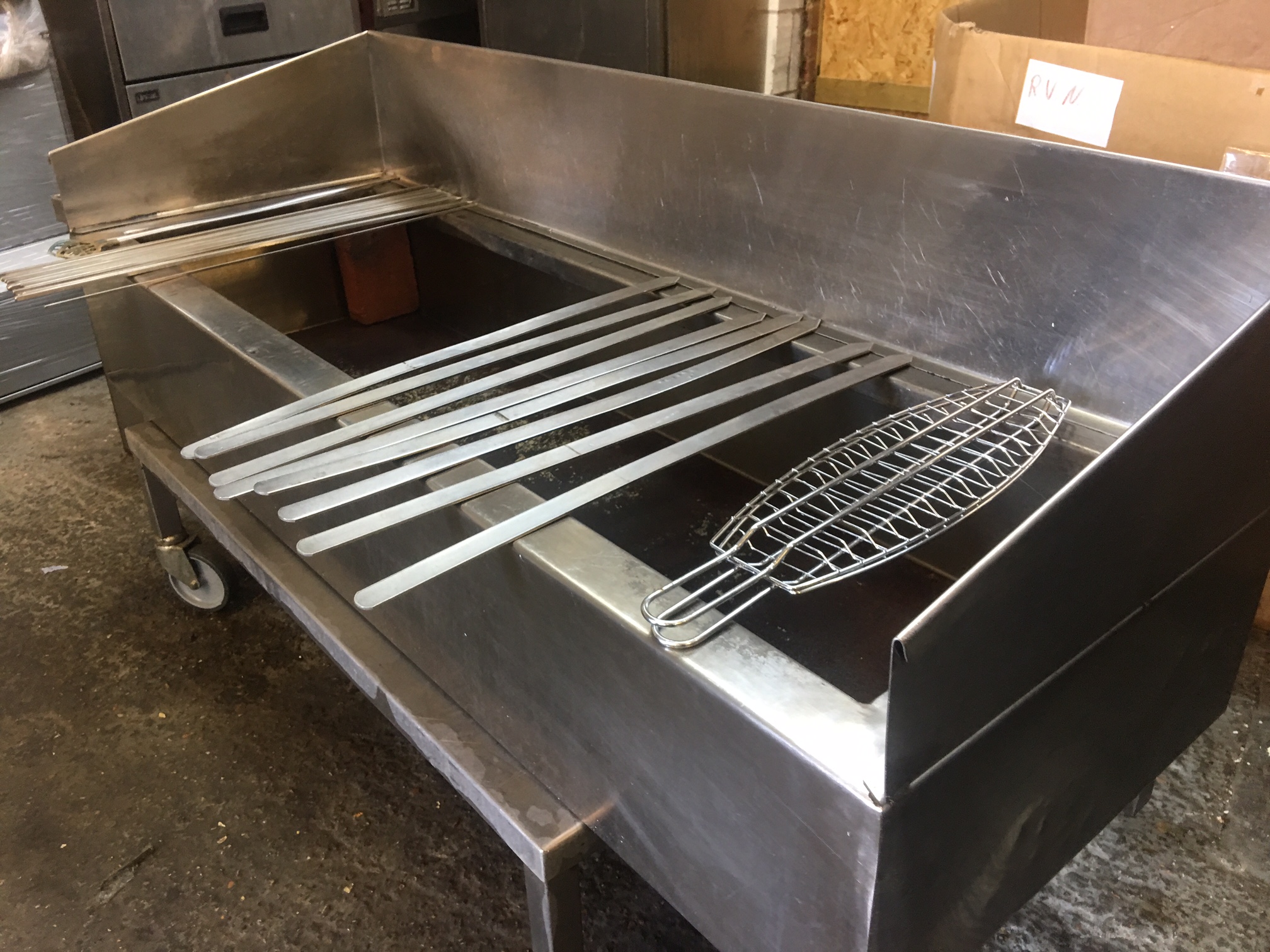 Commercial BBQ Shish kebab grill 130cm £650 Used Rational