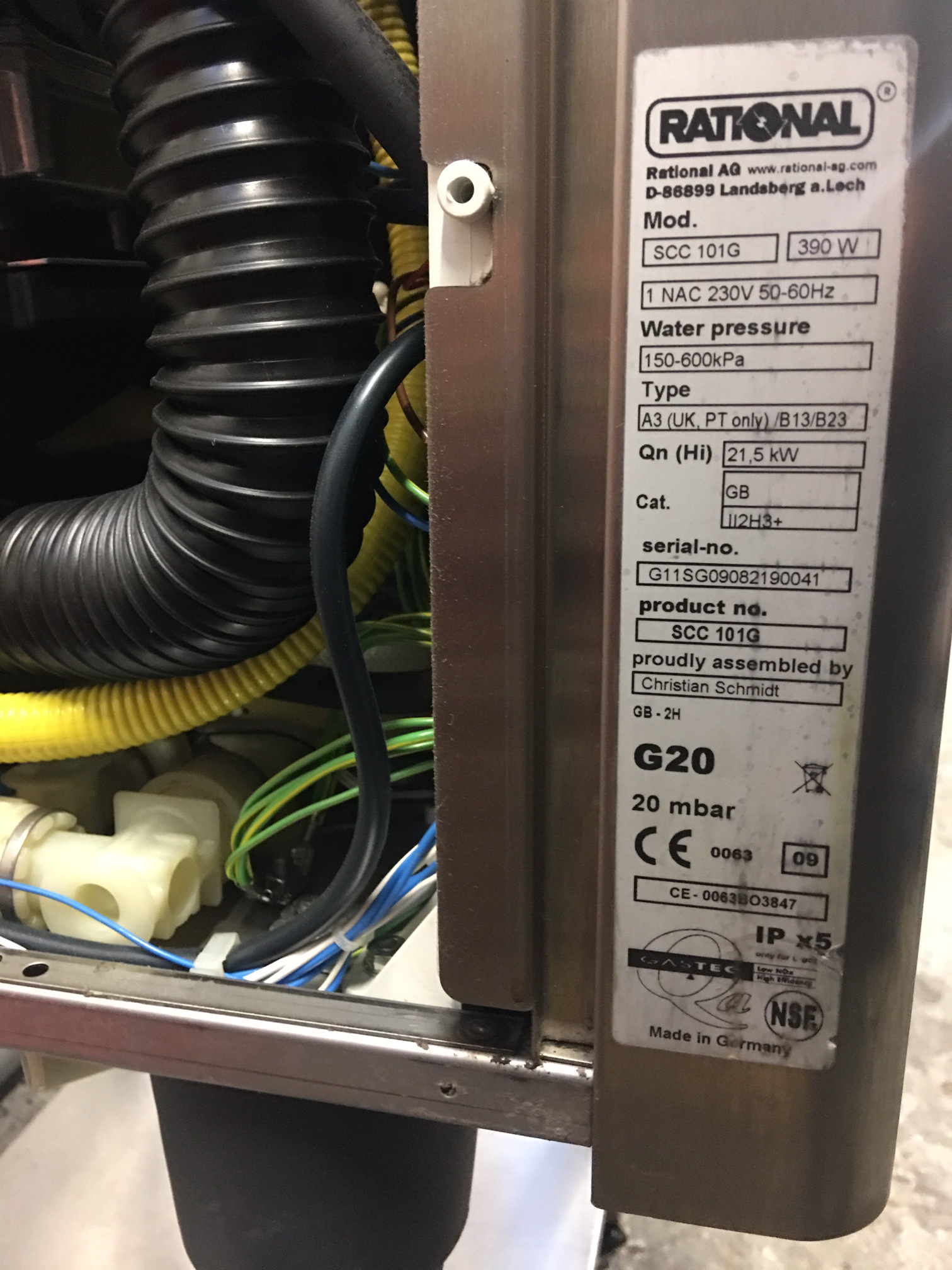 Rational SCC101G Gas Combi Oven Care Control vat included Fantastic