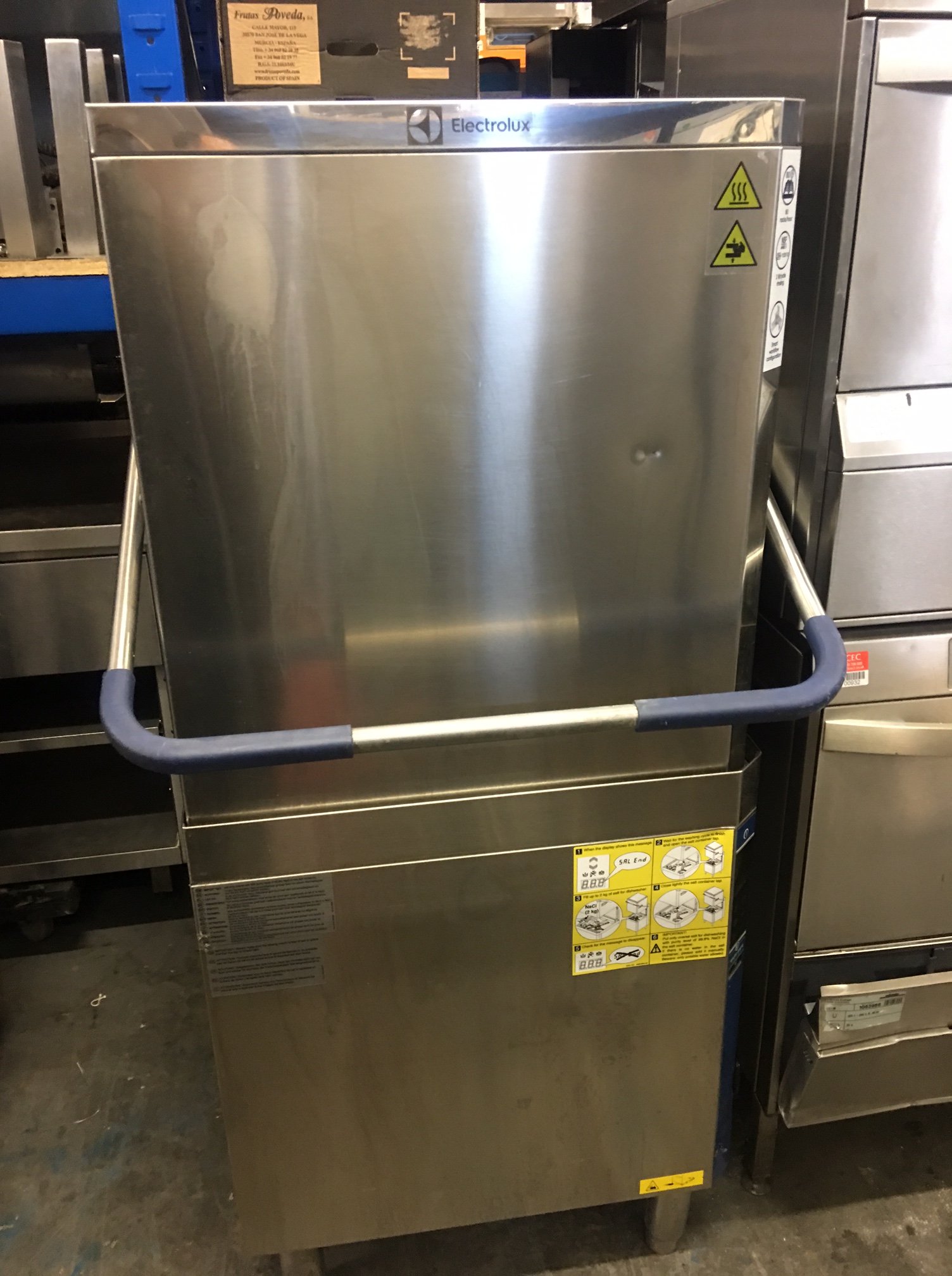 Electrolux Hood Passthrough Washer Model NHT8G single phase or 3 phase washer 2016 model spares