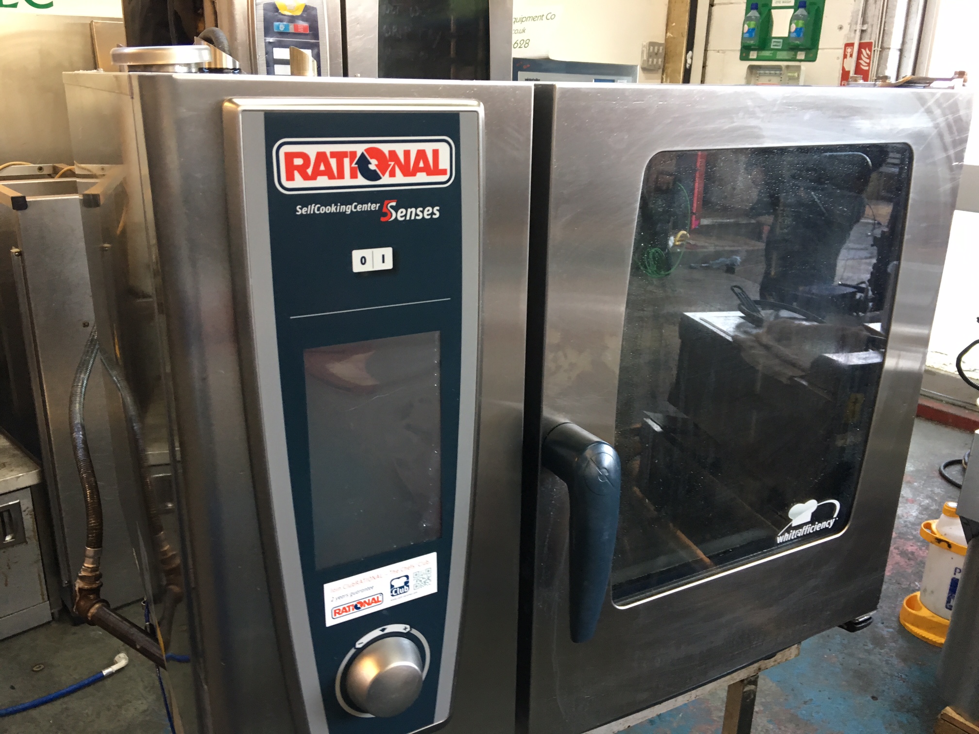 Rational SCC whiteffecincy 2015 model 61G Gas Combi Oven, 6 Grids comes