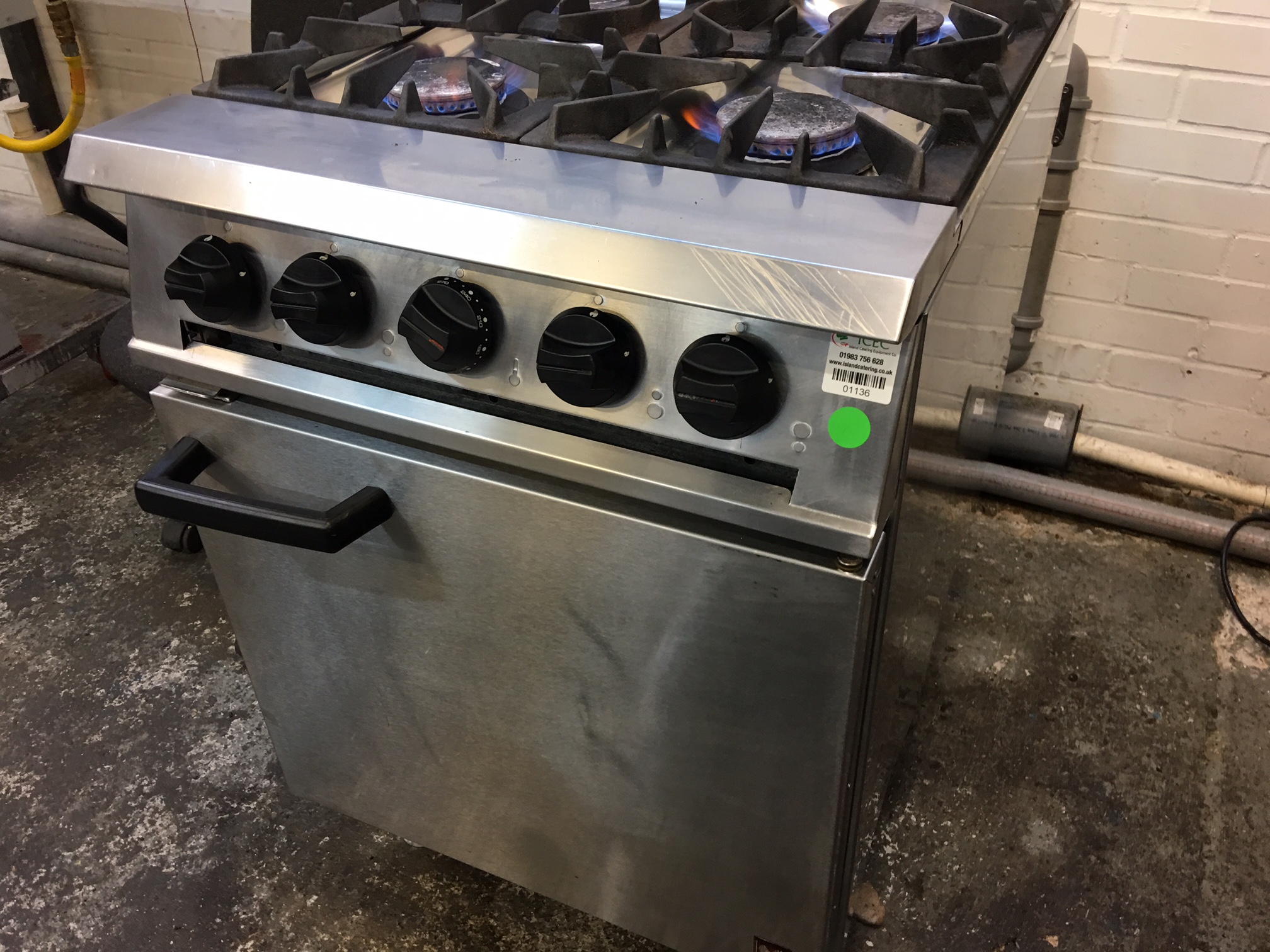 Falcon 4 Burner Oven/ gas/ Stainless Used Rational
