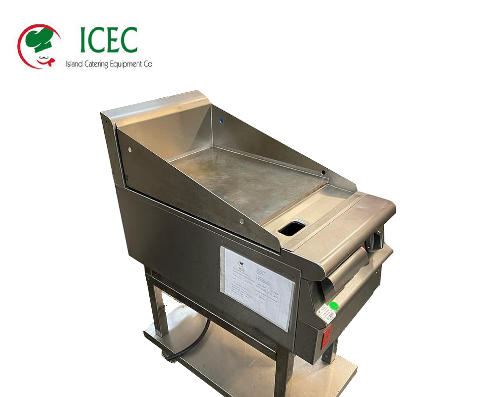 Falcon E3441 electric griddle, single phase, smooth plate, splash guard