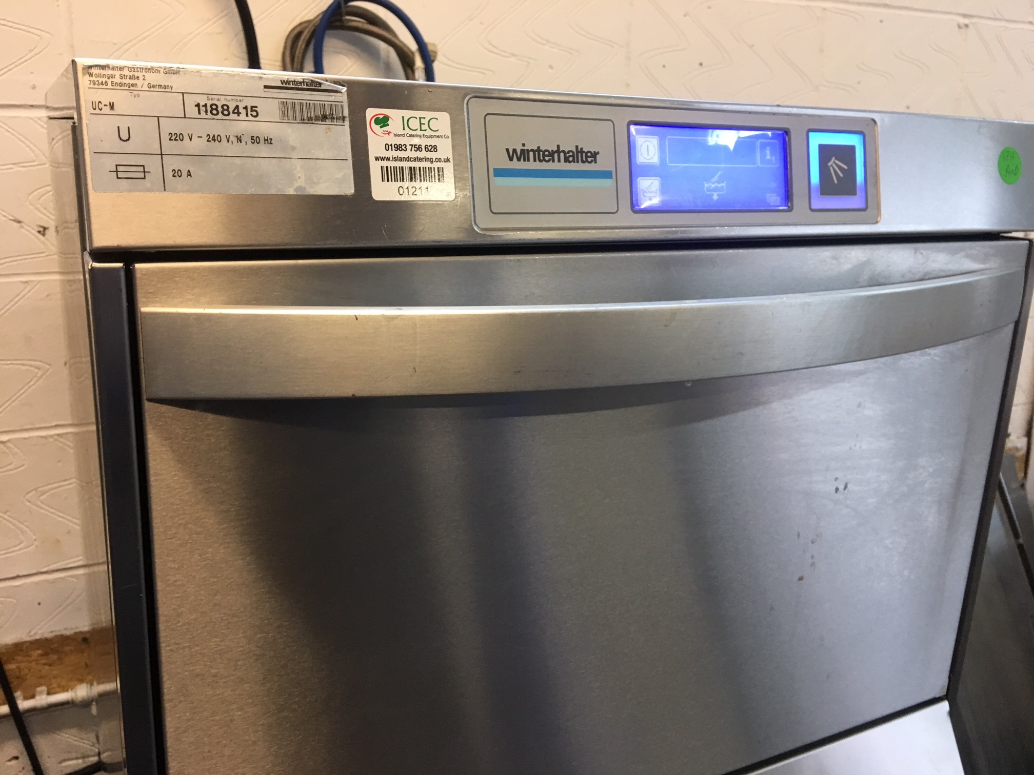 Winterhalter ucm Glasswasher, 6 months parts included, only £1990