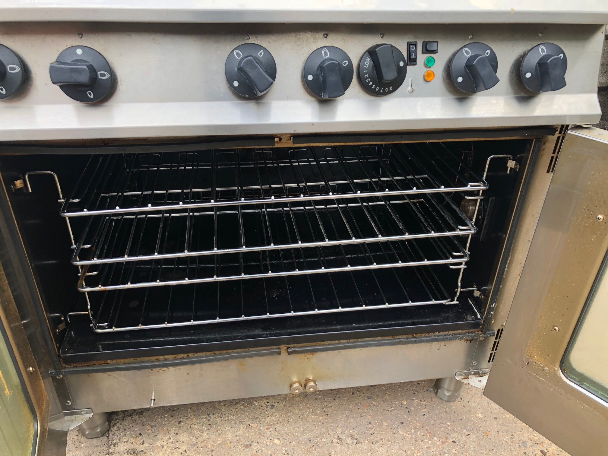 Moorwood Vulcan 6 Burner Oven Range Natural gas/ Stainless steel, fully
