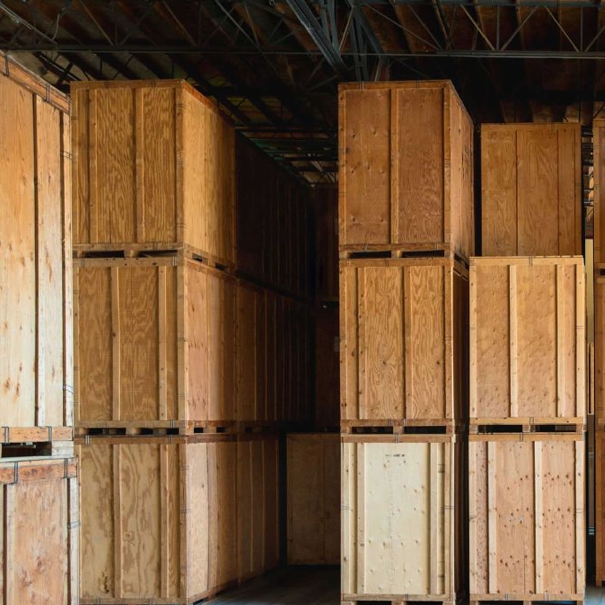 Used Wooden & Metal Storage Containers Vaults Broker Wooden Crates