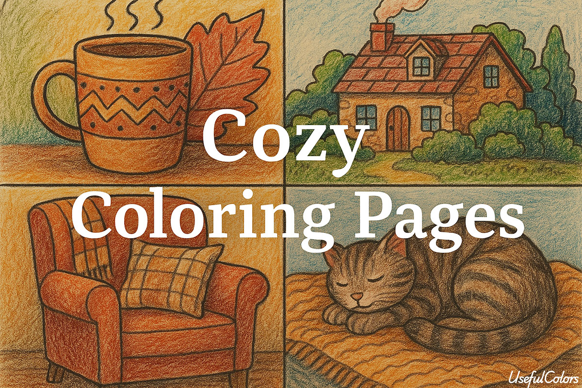 Cozy Coloring Pages (Free PDF Printables)