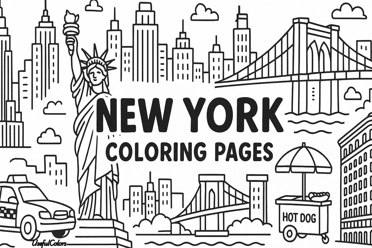 New York Coloring Pages (Free PDF Printables)