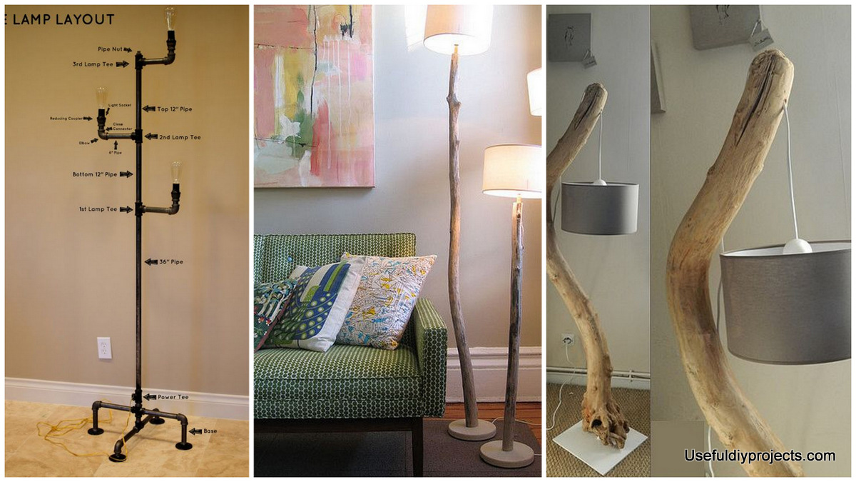 Stunning 15 DIY Floor Lamps to Complete a Room Useful DIY Projects