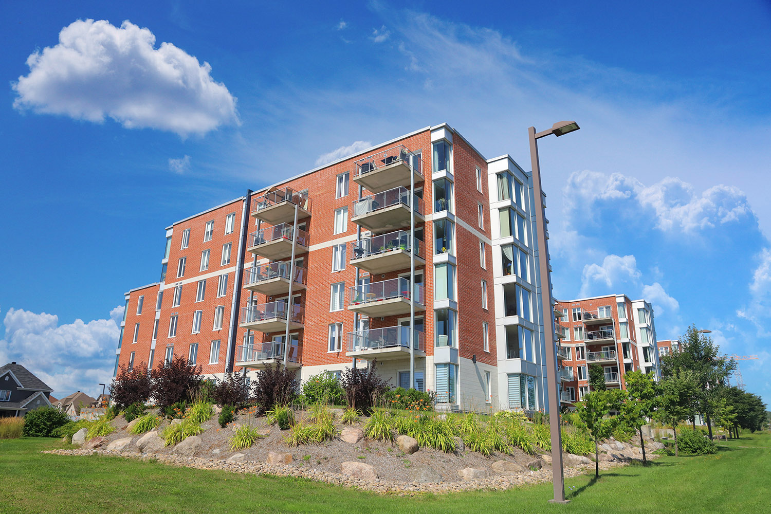 Stylish MidRise Brick Apartment Building ⋆ Imagery