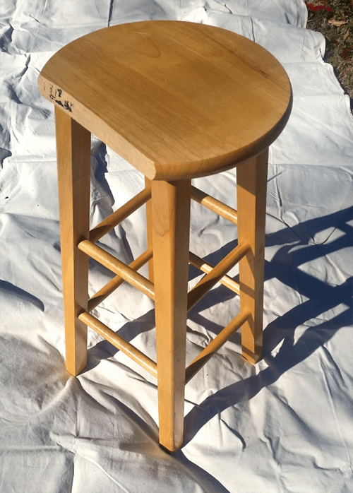 The Stool Was Broken but When She Flipped It Upside down, It Was