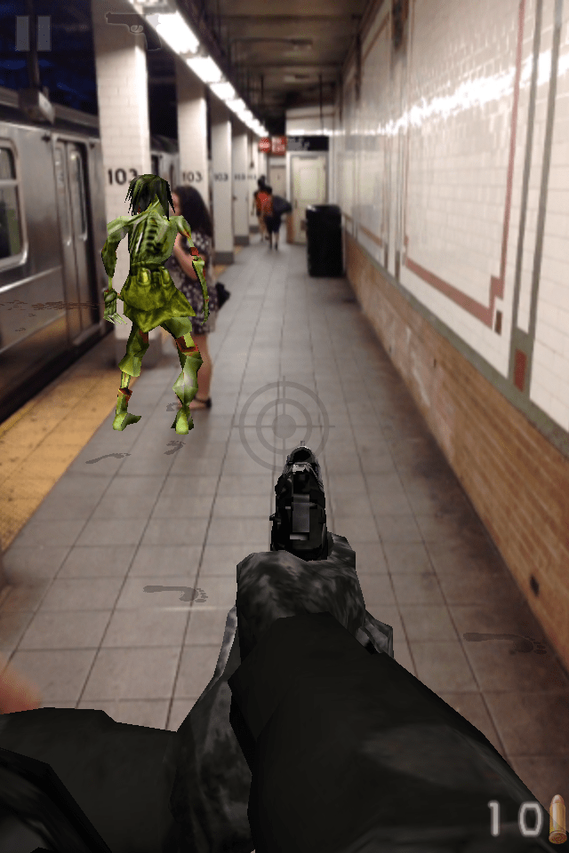 Zombies Everywhere! Augmented Reality Apocalypse Useless iPhone Stuff