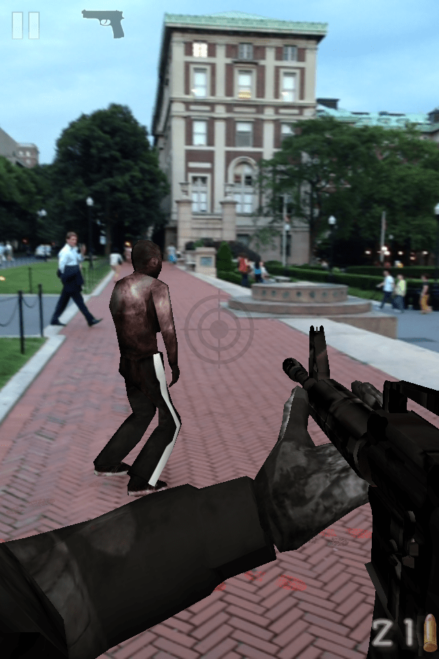 Zombies Everywhere! Augmented Reality Apocalypse Useless iPhone Stuff