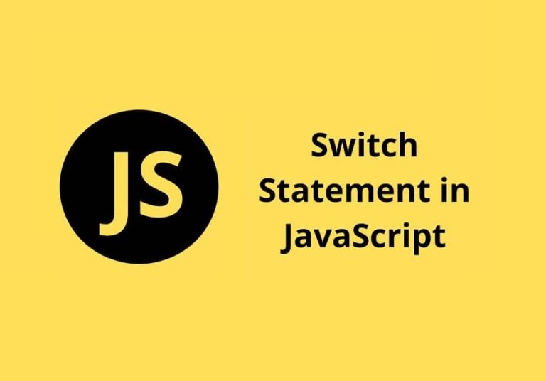 JavaScript Switch Statement UseMyNotes
