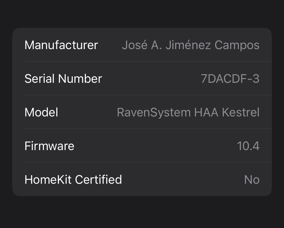Accessory “not responding” message in Home app buttons. · Issue 1800