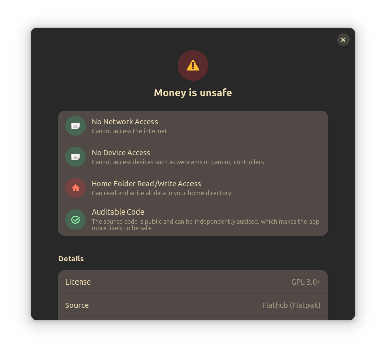 Restrict file system access · Issue 121 · NickvisionApps/Denaro · GitHub