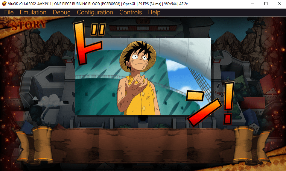 One Piece Burning Blood [PCSE00808] · Issue 1154 · Vita3K