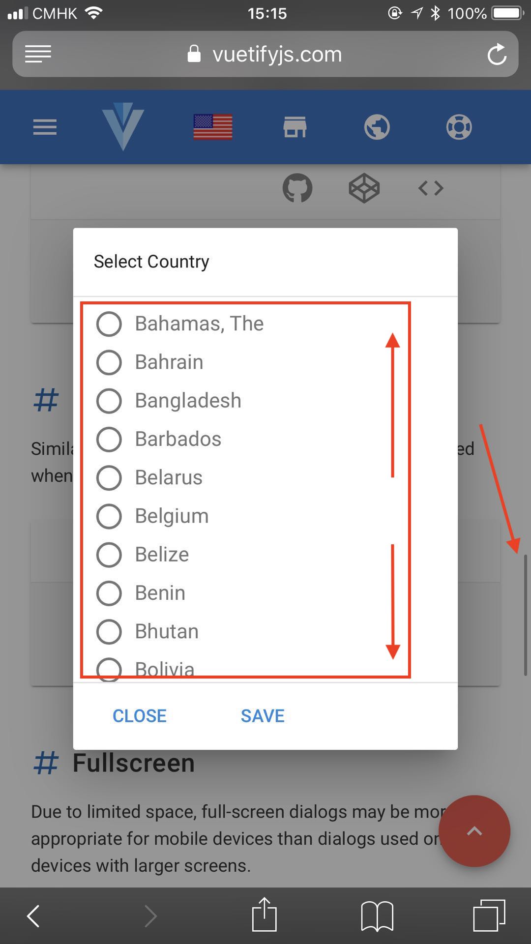 [Bug Report] Scrollbar is enabled when opening a dialog · Issue 3648