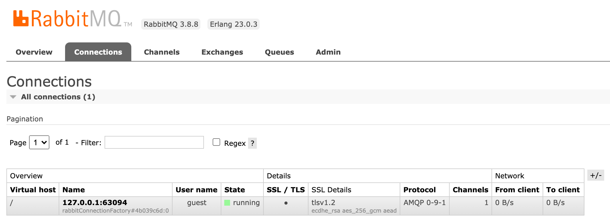 TLSenabled connections with a self signed certificate