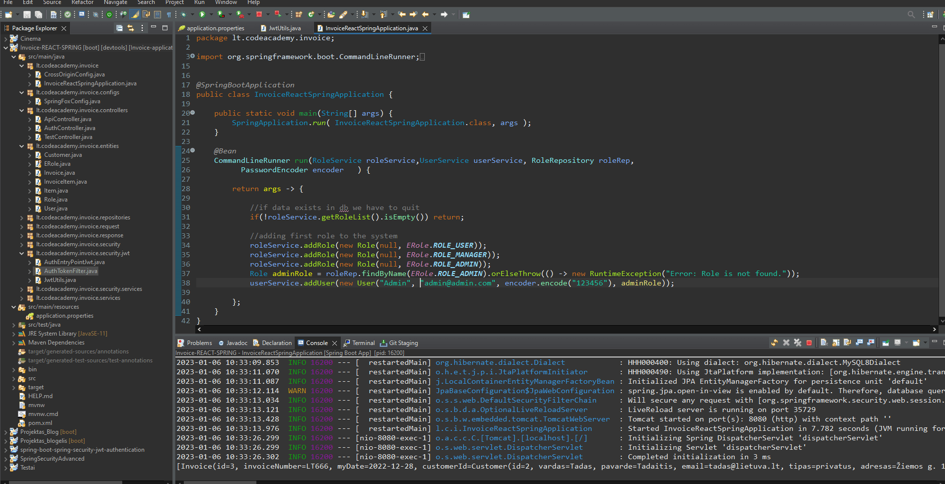 GitHub esuandrius/invoicebackend Final project on CodeAcademy