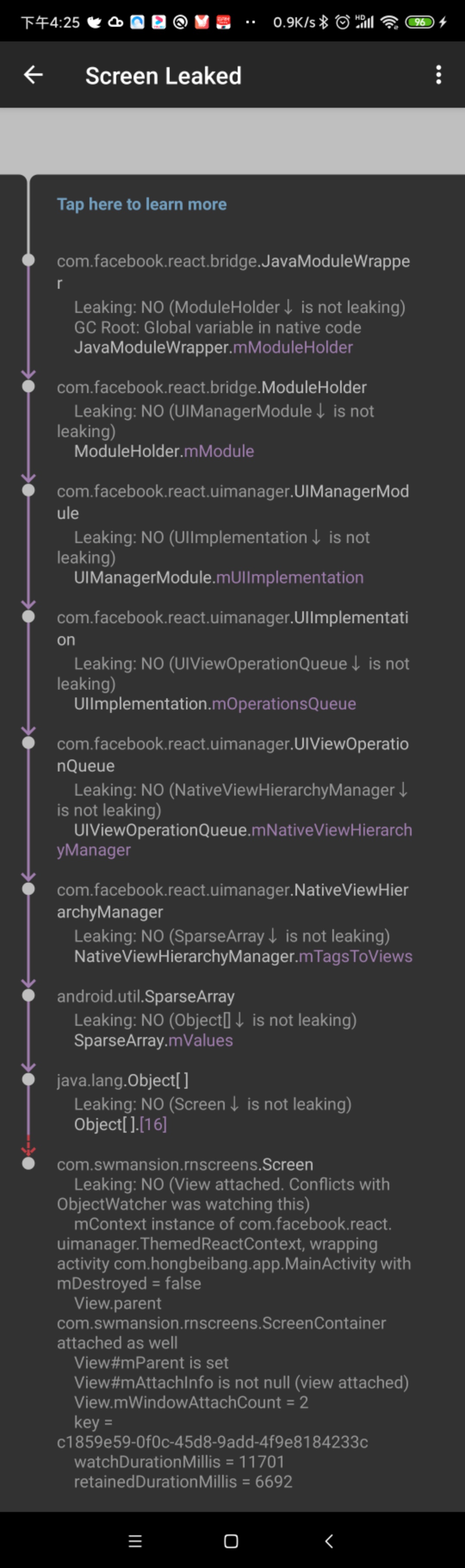 Android leak · Issue 448 · softwaremansion/reactnativescreens · GitHub