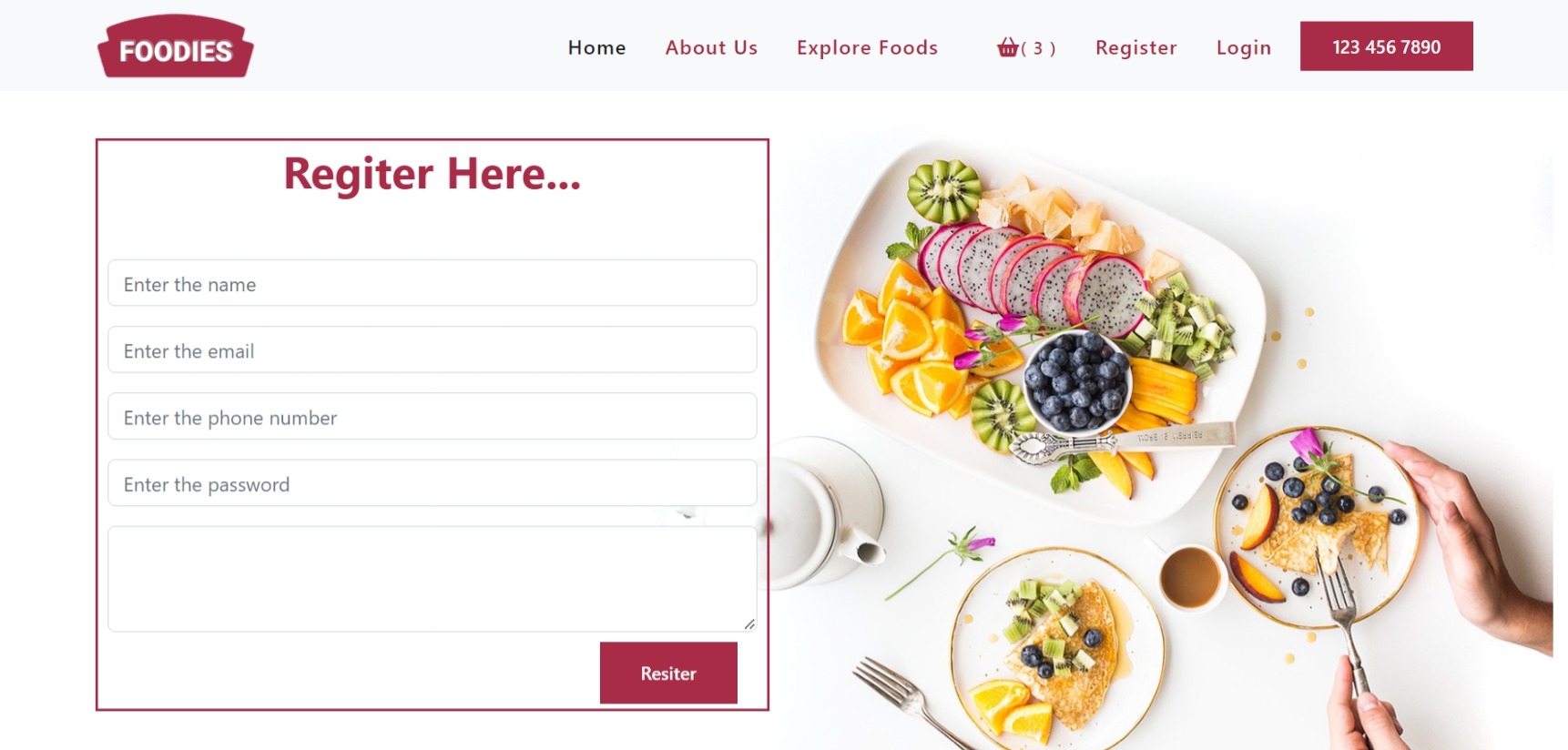 GitHub This is simple online food