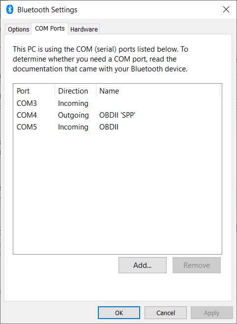 OBD Port Issue · Issue #18 · DarthAffe/OBD.NET · GitHub