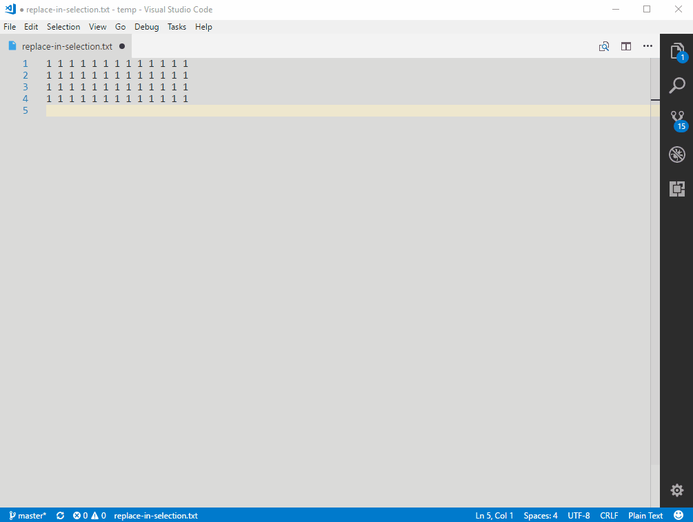 Add ability to "Find and Replace" in the selected text only · Issue 45050 · microsoft/vscode