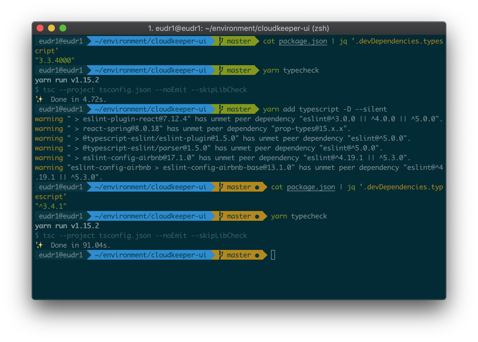 TypeScript 🚀 3.4.1 tsc funciona 20! vezes mais lento que 3.3.4