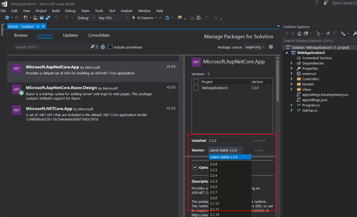 NuGet upgrade "Blocked by project" · Issue