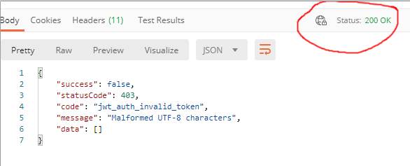 Response is always HTTP status code 200 · Issue 5 · usefulteam/jwtauth · GitHub